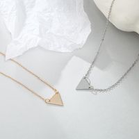 Simple Metal Triangle Alloy Necklace Nhpf155706 main image 5
