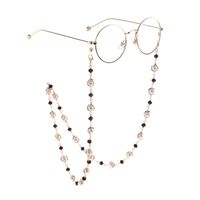 Pearl Crystal Metal Handmade Glasses Chain Nhbc155724 main image 1