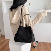 New Fashion Knit Shoulder Slung Bucket Bag Nhtc155790 main image 3