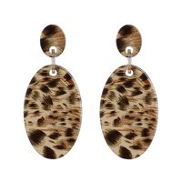 Leopard Fashion Acrylic Stud Earrings Nhjj155650 sku image 1