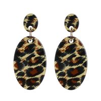 Leopard Fashion Acrylic Stud Earrings Nhjj155650 sku image 3