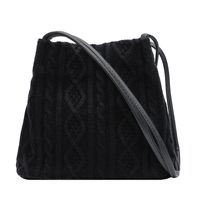 New Fashion Knit Shoulder Slung Bucket Bag Nhtc155790 sku image 1