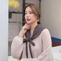 Korean Version Of Double-knit Woolen Warm Scarf Nhmn149783 main image 3