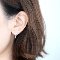 Hand-drawing Red-crowned Crane Alloy Plating Stud Earrings Gold And Silver Rose Golden Nhcu149815 main image 5