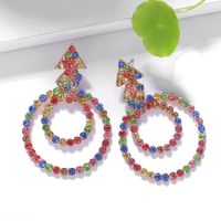 Fashion Color Hollow Diamond Earrings Nhjq149856 main image 1