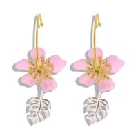 New Leaf Flower Alloy Earrings Nhjq149810 sku image 1