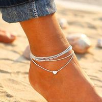 European And American Style Explosion Models Beach Love Multi-layer Anklet Bracelet Nhdp149890 main image 1