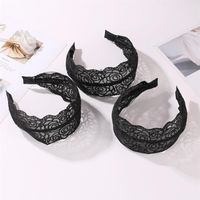 Lace Lace Wide-brimmed Openwork Hand-knitted Headband Nhdp149931 main image 4