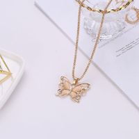 Womens Butterfly Electroplating Alloy Necklaces Nhdp149945 main image 4