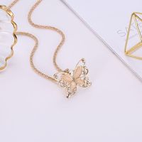 Womens Butterfly Electroplating Alloy Necklaces Nhdp149945 main image 5