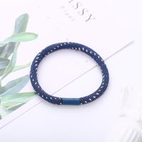 Europe And America Inlaid Gold Silk Blue Rubber Band Hair Ring Nhpj149989 main image 3