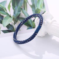 Europe And America Inlaid Gold Silk Blue Rubber Band Hair Ring Nhpj149989 main image 5