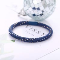 Europe And America Inlaid Gold Silk Blue Rubber Band Hair Ring Nhpj149989 main image 4