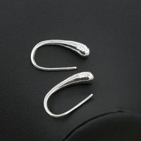 Galvanoplastie Argent Accessoires En Gros Japonais Et Coréen De Mode Et Tendance Gouttes D'eau Crochet D'oreille  Fournir Goutte D'eau Boucles D'oreilles main image 3