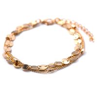 Fashion Beach Explosion 3 Layer Sequined Chain Anklet Bracelet Nhdp150036 main image 6
