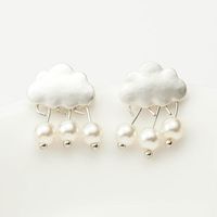Fashion Water Drops Rain Fringe Natural Mother-of-pearl Earrings Nhdp150047 main image 5