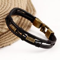 European And American Style Multi-layer Leather Bracelet Nhpj150066 main image 3