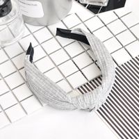 Wide-brimmed Fabric Knit Cross Knotted Headband Nhof150088 main image 6