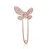 Stylish And Simple Artificial Gemstone Bow Brooch Nhdp150092 main image 2