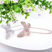 Stylish And Simple Artificial Gemstone Bow Brooch Nhdp150092 main image 4