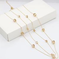 Korean Fashion Crystal Long Necklace Nhdp150097 main image 13