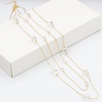 Sautoir Coréenne Sauvage Nouveau Cristal Long Collier Coréenne Chandail De Mode Chaîne Tendance Vente Chaude Bijoux En Gros main image 9