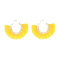 Creative Fan-shaped Ethnic Style Exaggerated Tassel Earrings Nhdp150113 main image 8