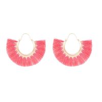 Creative Fan-shaped Ethnic Style Exaggerated Tassel Earrings Nhdp150113 main image 10
