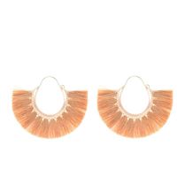 Creative Fan-shaped Ethnic Style Exaggerated Tassel Earrings Nhdp150113 main image 11