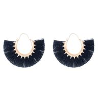 Creative Fan-shaped Ethnic Style Exaggerated Tassel Earrings Nhdp150113 main image 12