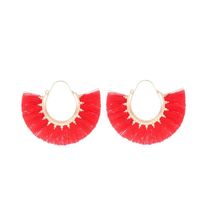 Creative Fan-shaped Ethnic Style Exaggerated Tassel Earrings Nhdp150113 main image 14