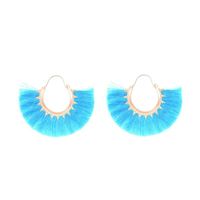 Creative Fan-shaped Ethnic Style Exaggerated Tassel Earrings Nhdp150113 main image 15