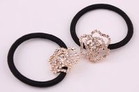 Korean Version Of The Artificial Gemstone Five-pointed Star Alloy Love Hair Accessories Nhdp150122 main image 4