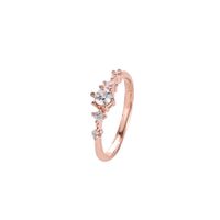 Vente Chaude Nouveau Strass Diamant En Métal Queue Full Ring Diamant Petit Frais Anneau De Cuivre Pour Les Femmes main image 15