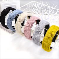 Fashion Knit Wide-brimmed Headband Nhou150174 main image 3