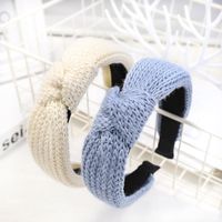 Fashion Knit Wide-brimmed Headband Nhou150174 main image 4