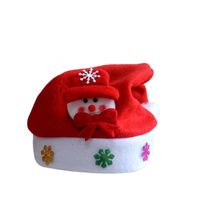 Stylish Christmas Applique Cartoon Glowing Snowman Child Hat Nhmv150211 main image 3