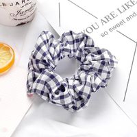 Simple Plaid Fabric Hair Circle Plaid Pattern Hair Rope Nhof150081 sku image 3