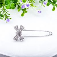 Koreanischer Schmuck Großhandel Diamant Bowknot Brosche Fabrik Direkt Verkauf Mode Kleidung Corsage Seiden Schal Schnalle sku image 2