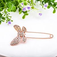 Stylish And Simple Artificial Gemstone Bow Brooch Nhdp150092 sku image 3