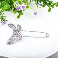 Stylish And Simple Artificial Gemstone Bow Brooch Nhdp150092 sku image 4