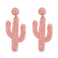 52592   Explosive Reiss Perlen Ohrringe Persönlichkeit Kreative Kaktus Reiss Perlen Ohrringe Doppelseitig sku image 7