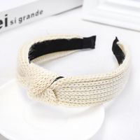 Fashion Knit Wide-brimmed Headband Nhou150174 sku image 2