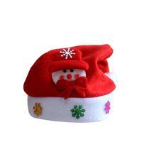 Stylish Christmas Applique Cartoon Glowing Snowman Child Hat Nhmv150211 sku image 5