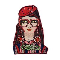 Fashion Woman Head Clothes Patch Stickers Nhlt150215 main image 1