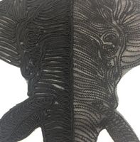 Etiqueta Engomada De Tela Bordada Con Cuerda Especial De Elefante Animal De Dibujos Animados Nhlt150230 main image 4
