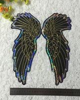 Large Color Wings Beaded Beads Chapter Cloth Stickers Nhlt150244 main image 3