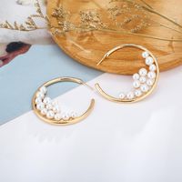 European And American Popular Alloy Size Pearl Earrings Nhgy150280 main image 4