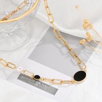 Hip Hop Nightclub Series Electroplated Chain Necklace Nhxs150286 main image 3