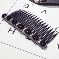 Simple Handmade Pearl Hit Color Rhinestone Comb Nhsm150359 main image 5